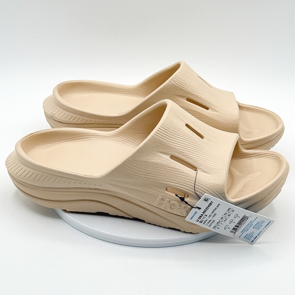 Hoka Ora Recovery Slide 3 'Sand' / Size 9 Womens / New 1135061